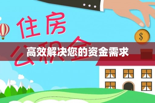 临西高效解决您的资金需求