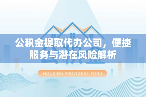 临西公积金提取代办公司，便捷服务与潜在风险解析